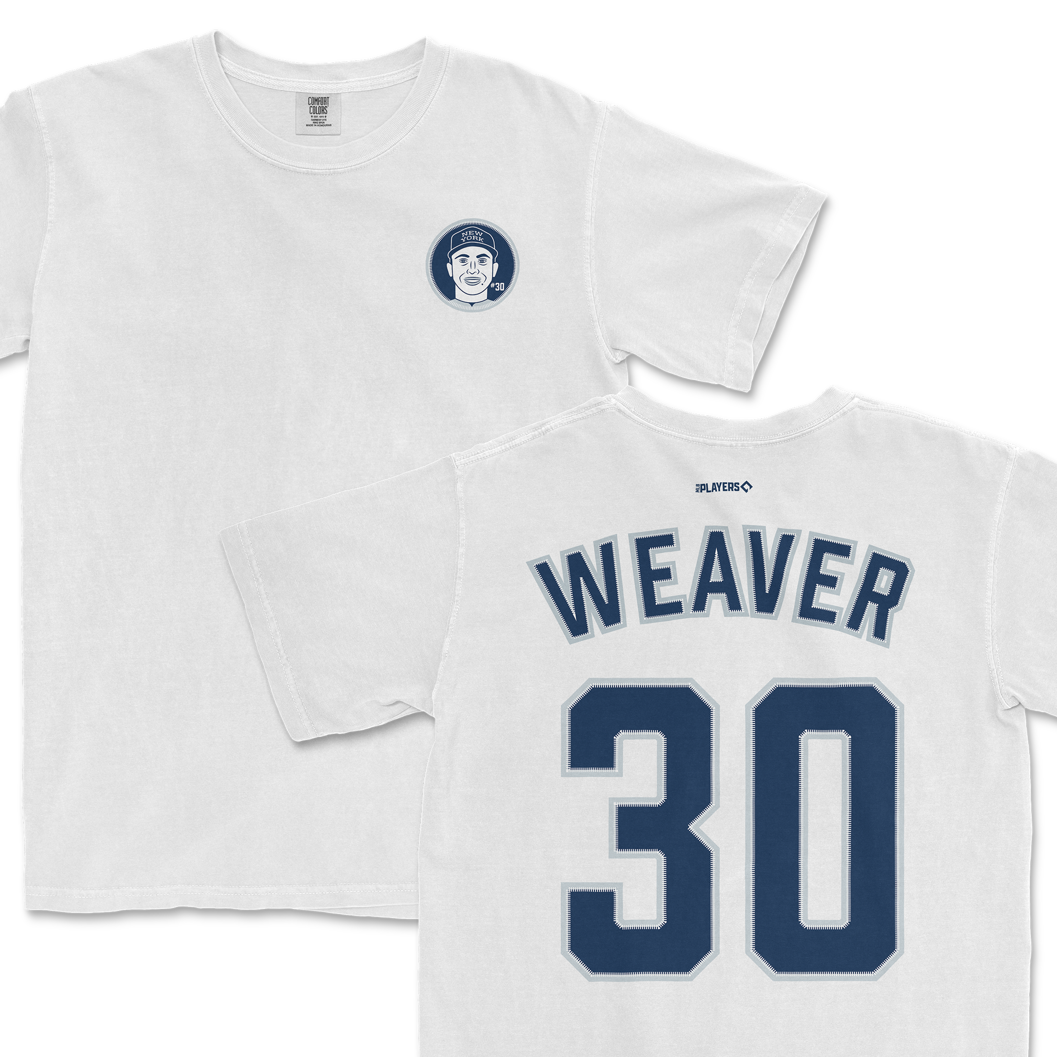 Luke Weaver Shirsey featuring a graphic of Weaver on the front and his name and number 30 on the back.