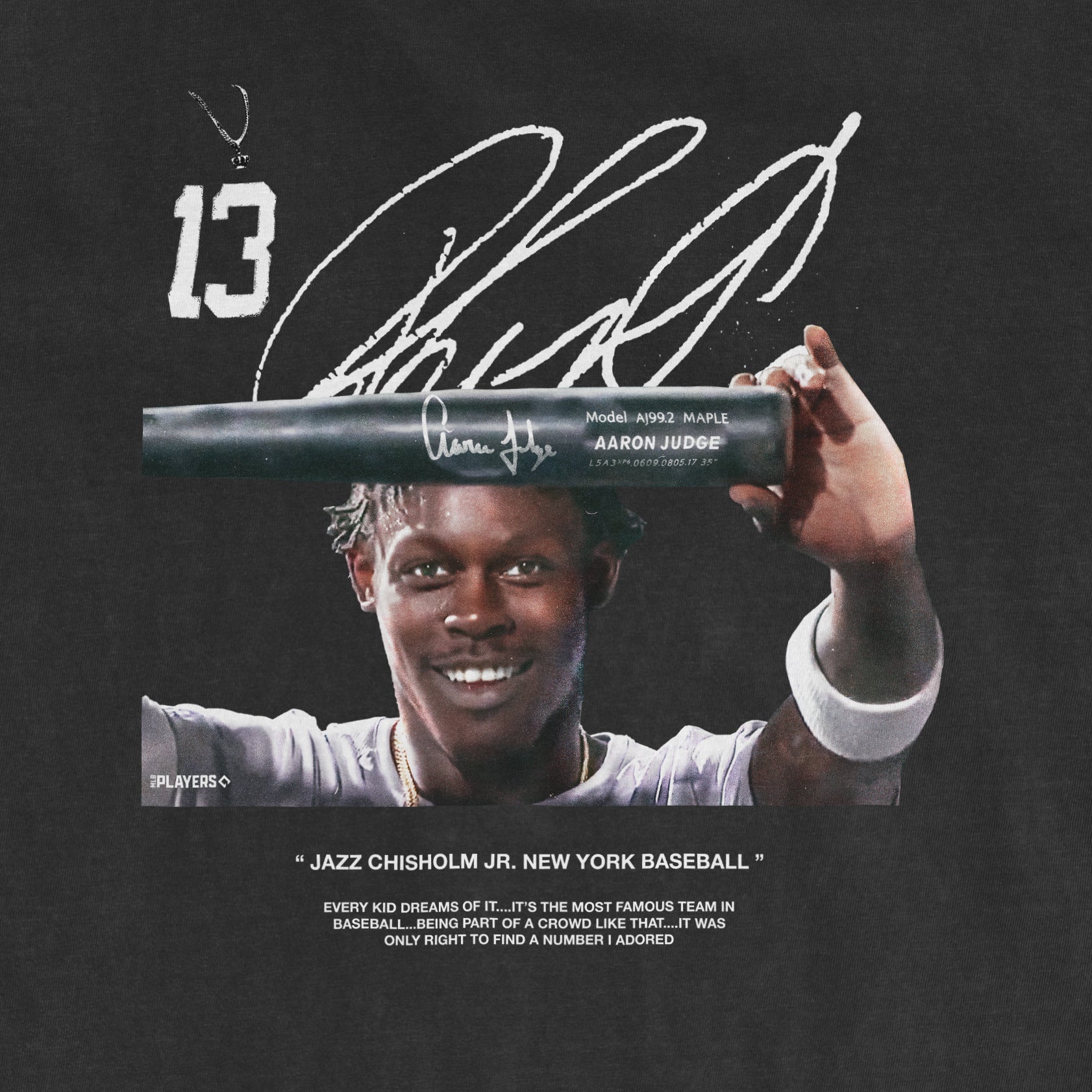 Black Comfort Colors T-shirt featuring a smiling young baseball player holding a bat, with text about a baseball team and dream.