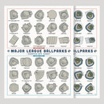 Major League Ballparks Scratch-off Poster