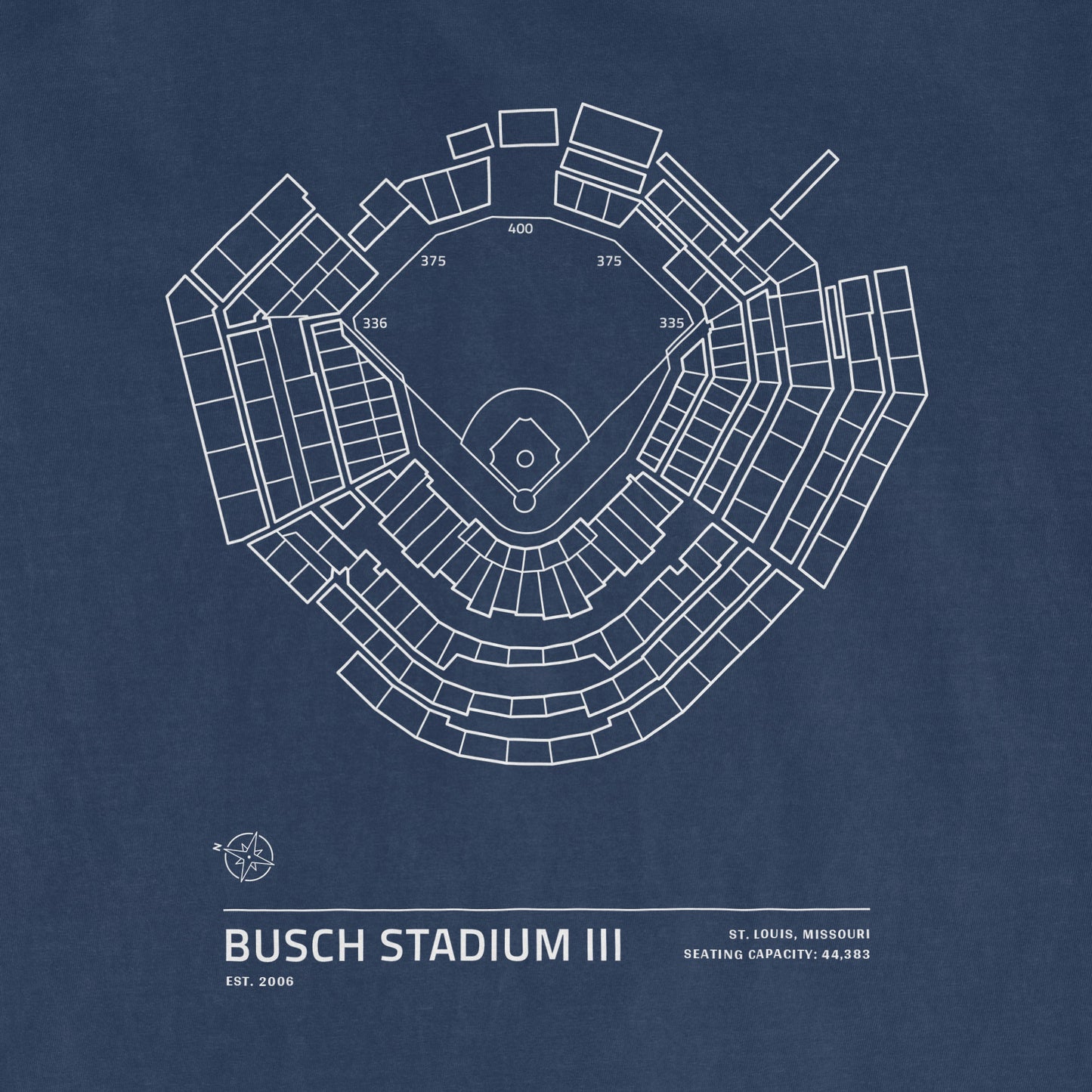 Busch Stadium III - Stadium Collection | Comfort Colors Tee