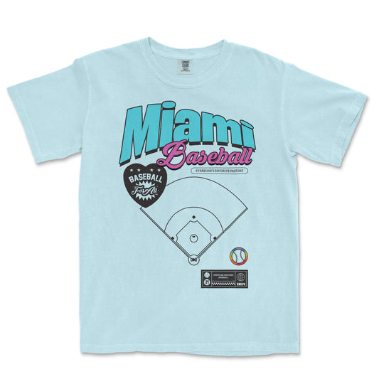 MIAMI BASEBALL PRIDE | Comfort Colors Vintage Tee