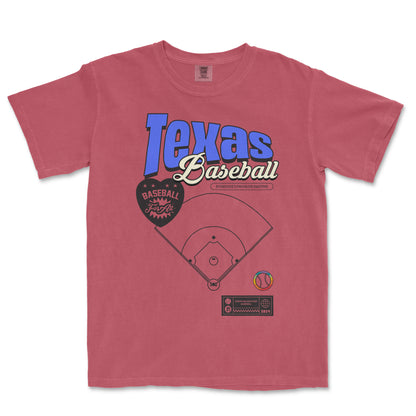 TEXAS BASEBALL PRIDE | Comfort Colors Vintage Tee