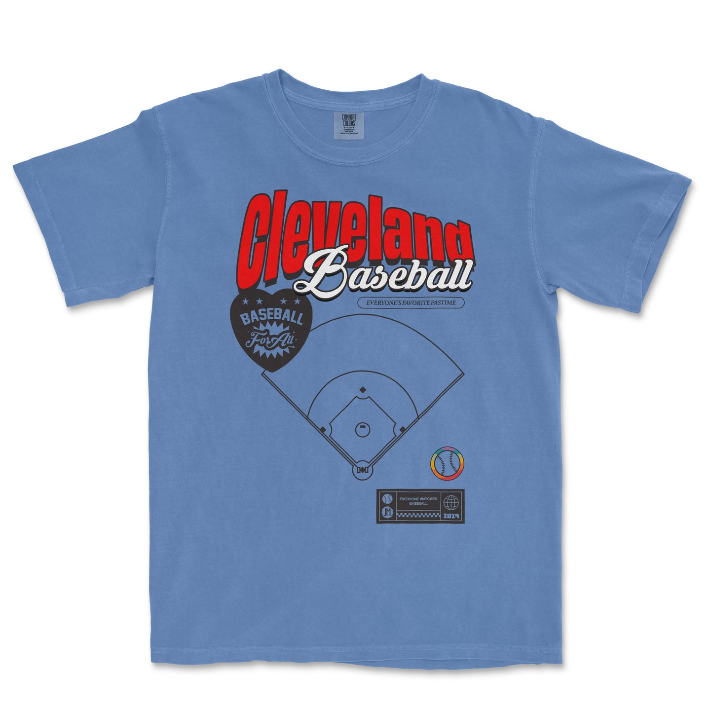 CLEVELAND BASEBALL PRIDE | Comfort Colors Vintage Tee