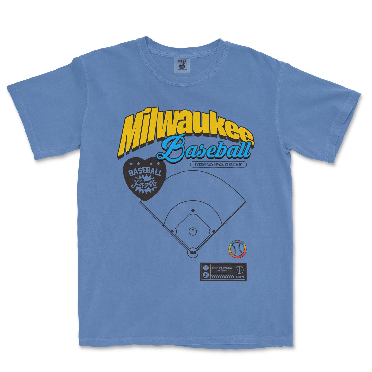 MILWAUKEE BASEBALL PRIDE | Comfort Colors Vintage Tee