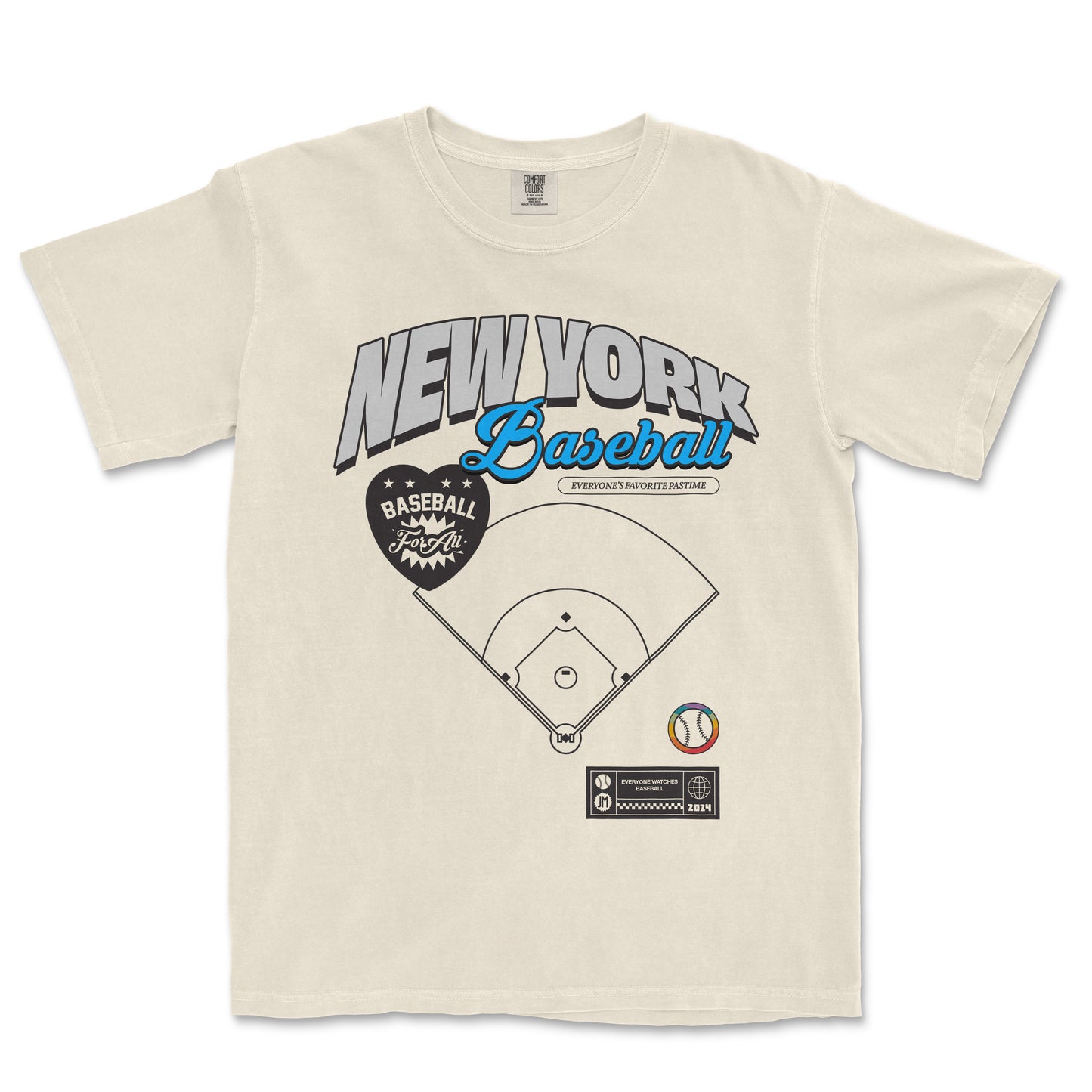 NEW YORK BASEBALL PRIDE | Comfort Colors Vintage Tee