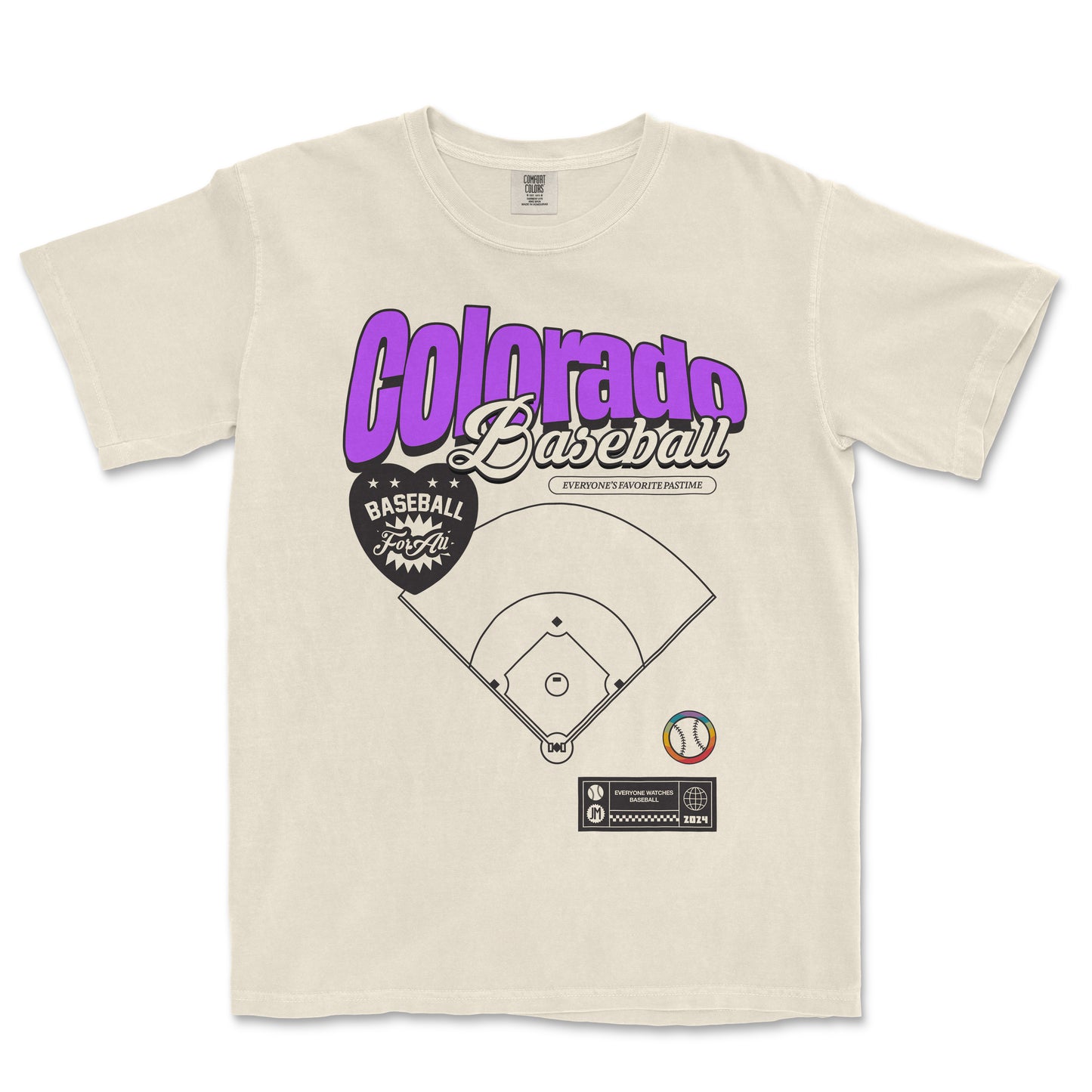 COLORADO BASEBALL PRIDE | Comfort Colors Vintage Tee