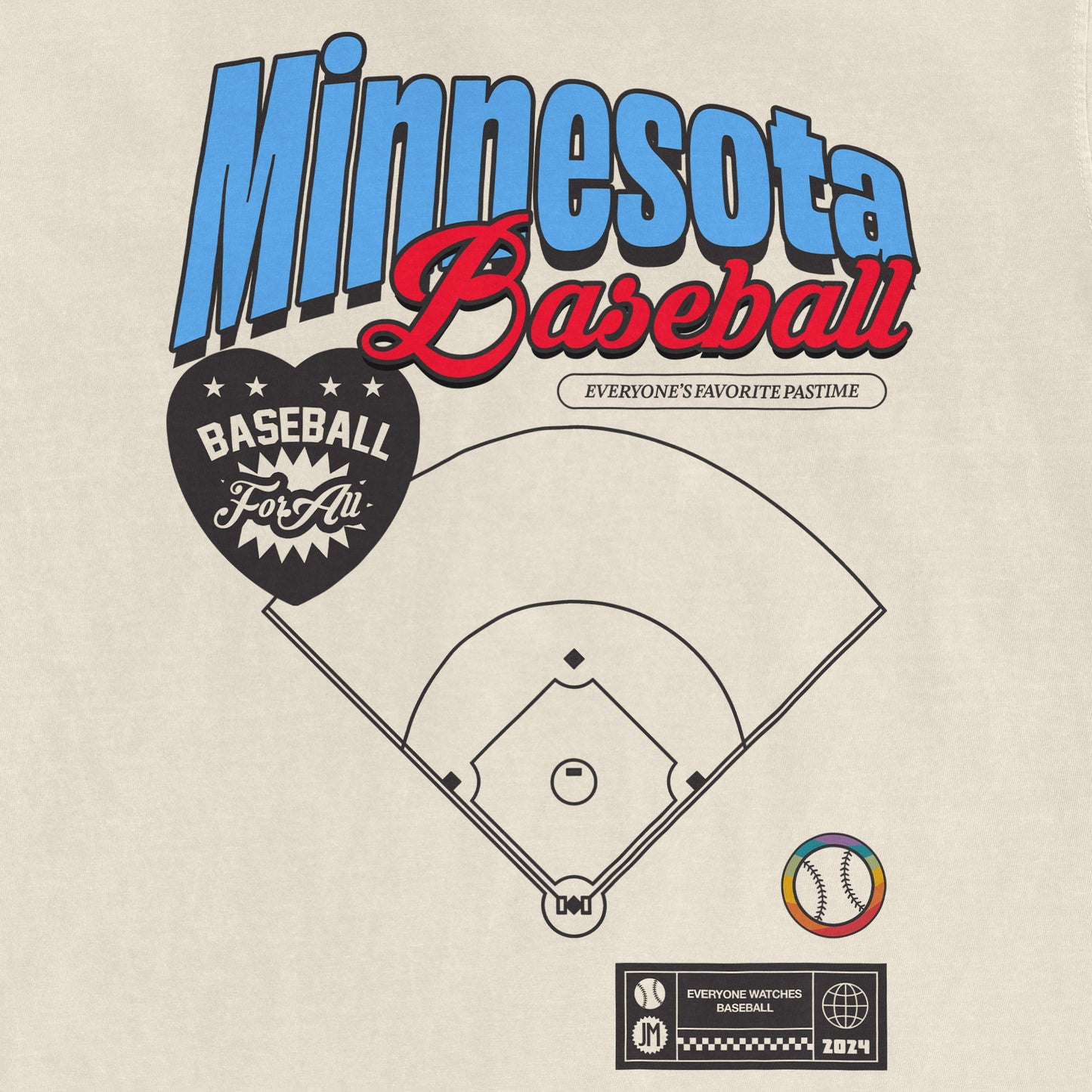 MINNESOTA BASEBALL PRIDE | Comfort Colors Vintage Tee