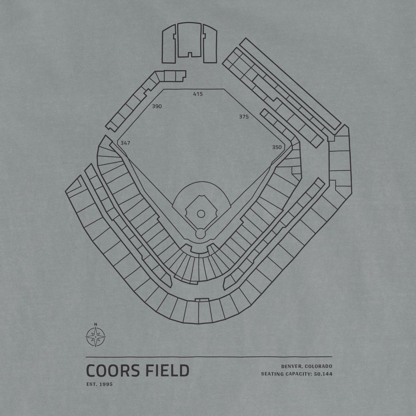 Coors Field - Stadium Collection | Comfort Colors Tee