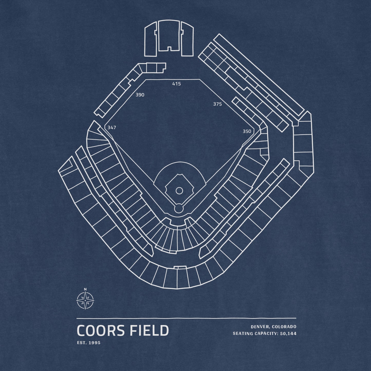 Coors Field - Stadium Collection | Comfort Colors Tee