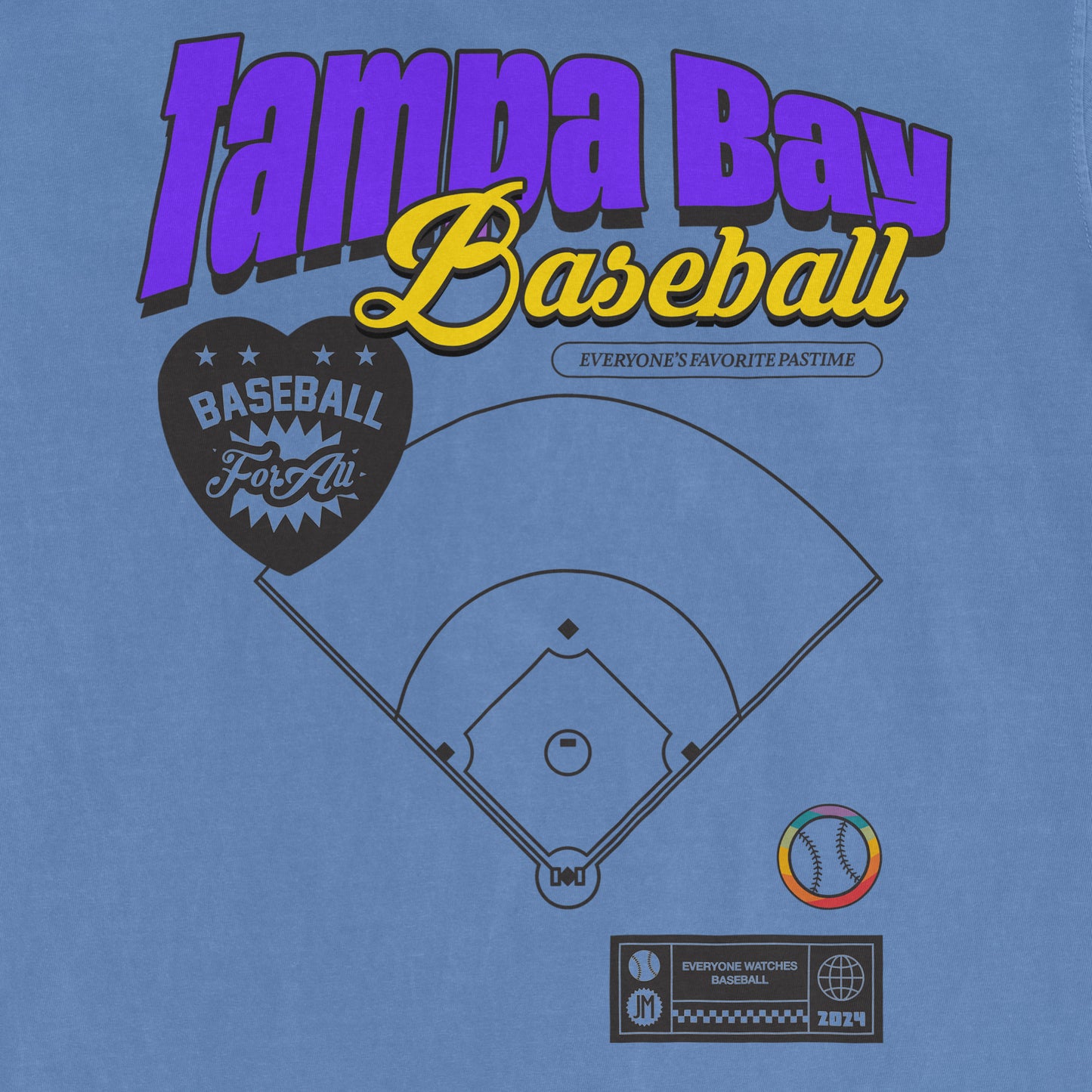 TAMPA BAY BASEBALL PRIDE | Comfort Colors Vintage Tee