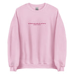 WOMEN BELONG IN SPORTS | Embroidered Crewneck Sweatshirt