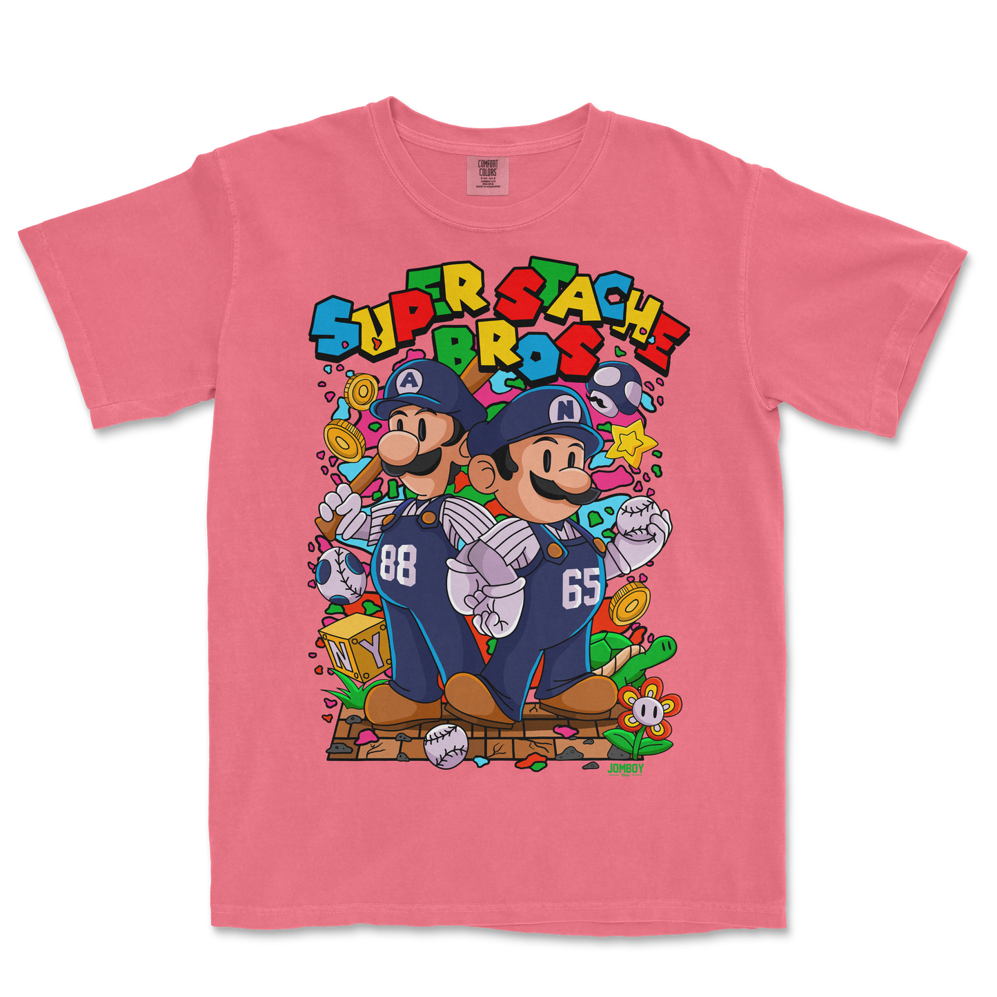 Super Stache Bros! | Comfort Colors Tee