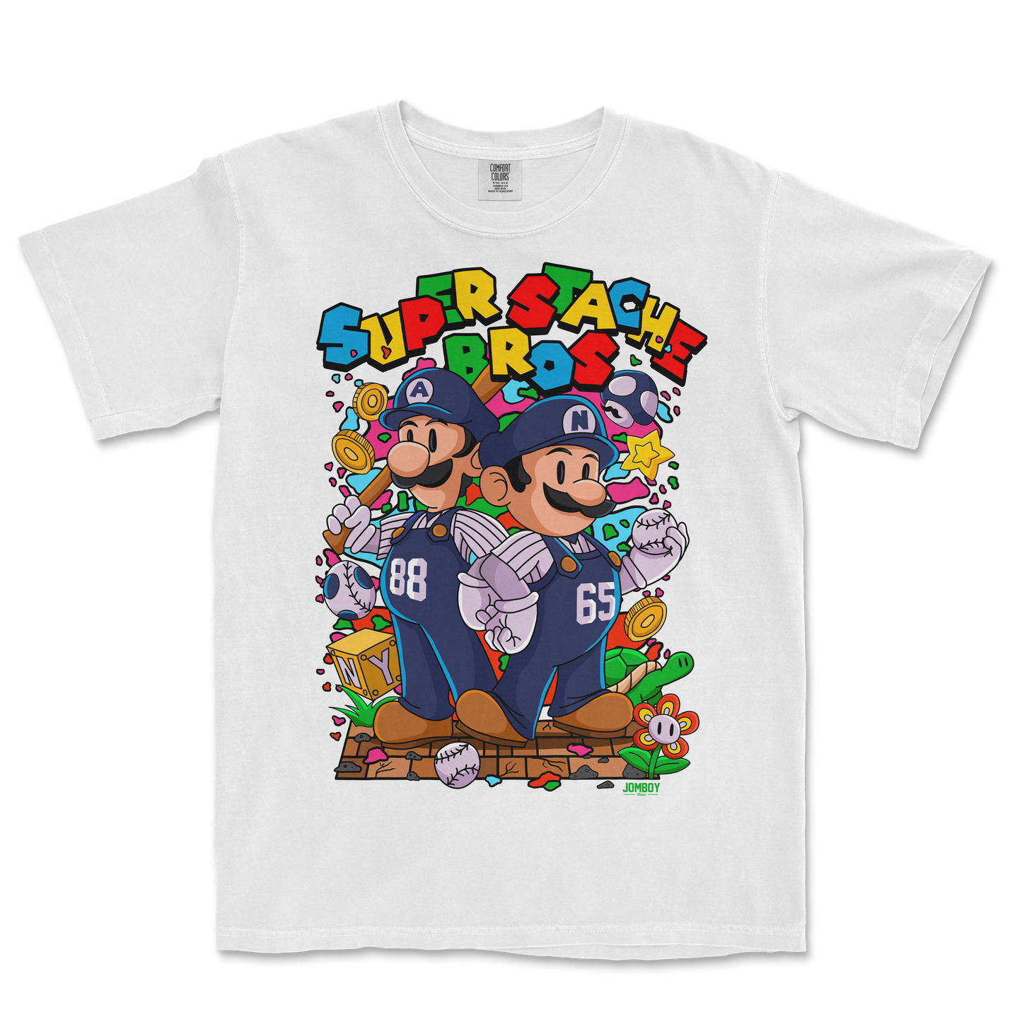 Super Stache Bros! | Comfort Colors Tee