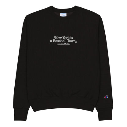 A Baseball Town, NYC | Embroidered Heavy Duty Crewneck