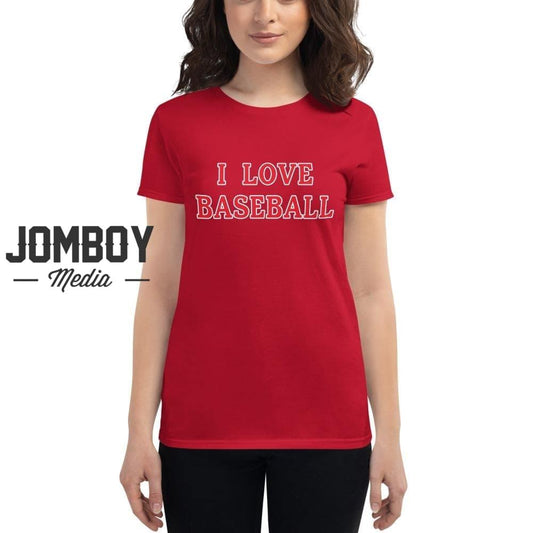 I Love Baseball | Phillies | Women's T-Shirt - Jomboy Media