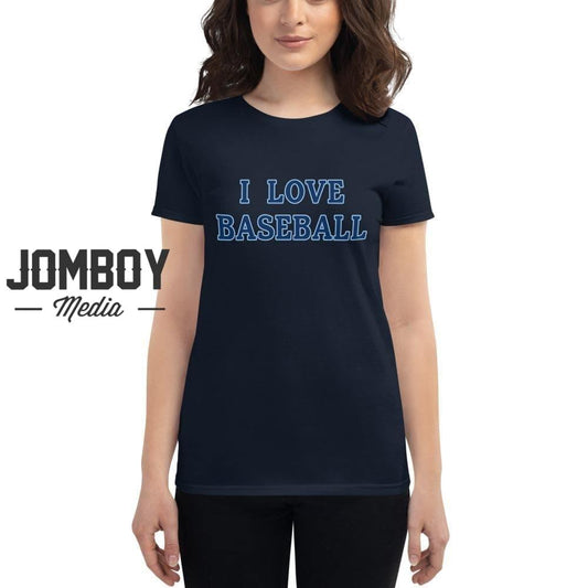 I Love Baseball | Rays | Women's T-Shirt - Jomboy Media