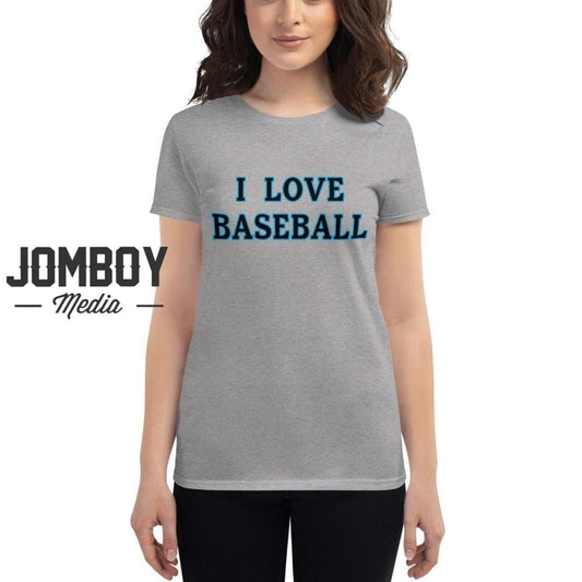 I Love Baseball | Marlins | Women's T-Shirt - Jomboy Media