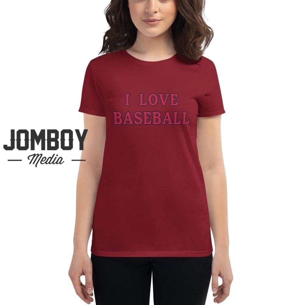 I Love Baseball | Cardinals | Women's T-Shirt - Jomboy Media