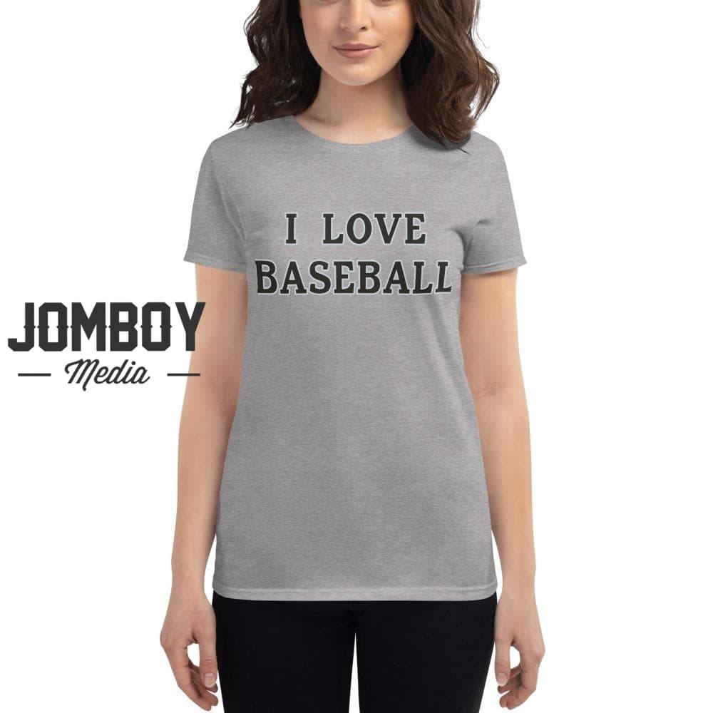 I Love Baseball | White Sox | Women's T-Shirt - Jomboy Media