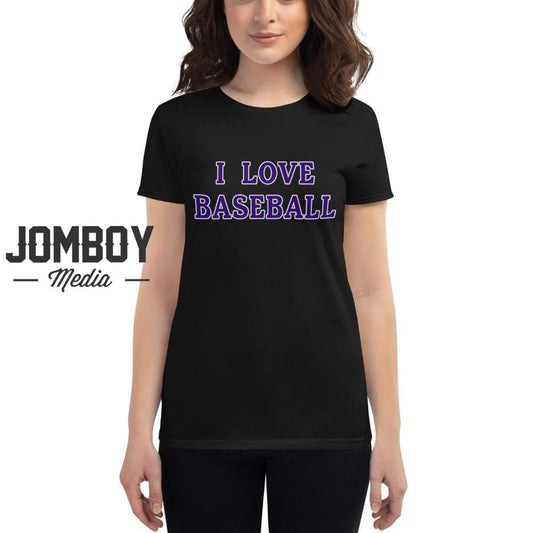 I Love Baseball | Rockies | Women's T-Shirt - Jomboy Media