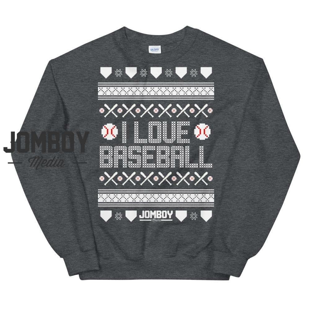 I Love Baseball | Winter Sweater - Jomboy Media