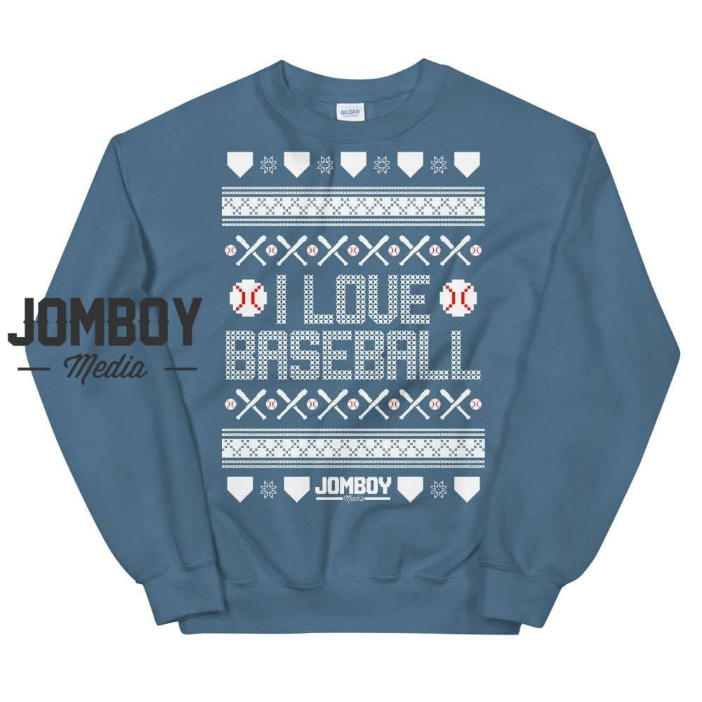 I Love Baseball | Winter Sweater - Jomboy Media