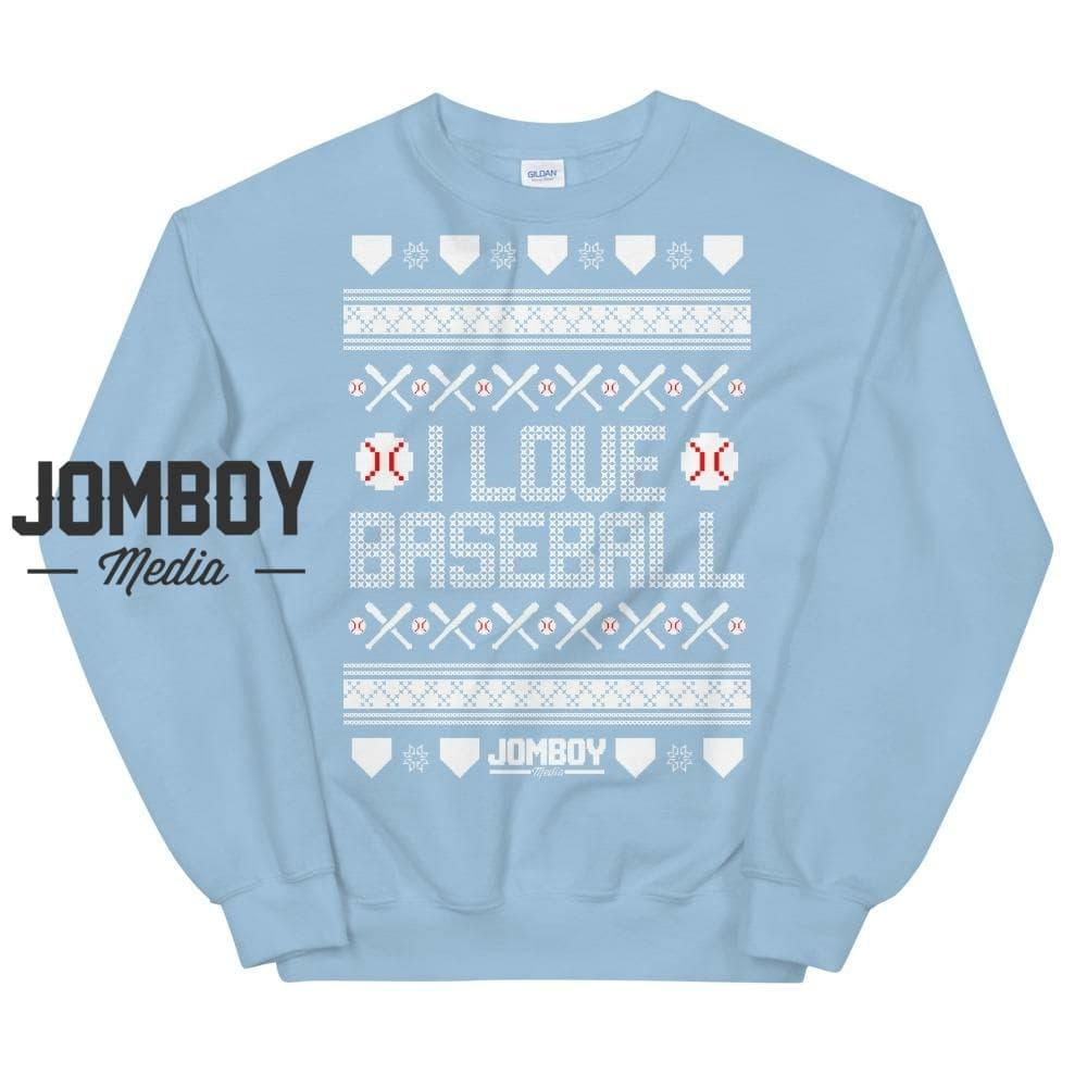 I Love Baseball | Winter Sweater - Jomboy Media